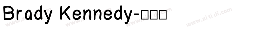 Brady Kennedy字体转换